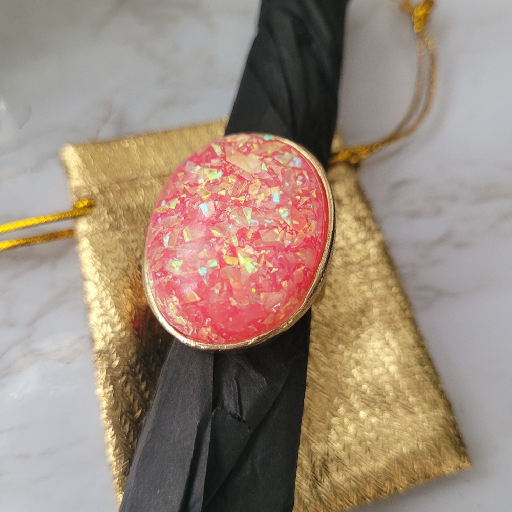 Pink Confetti Jewel Ring